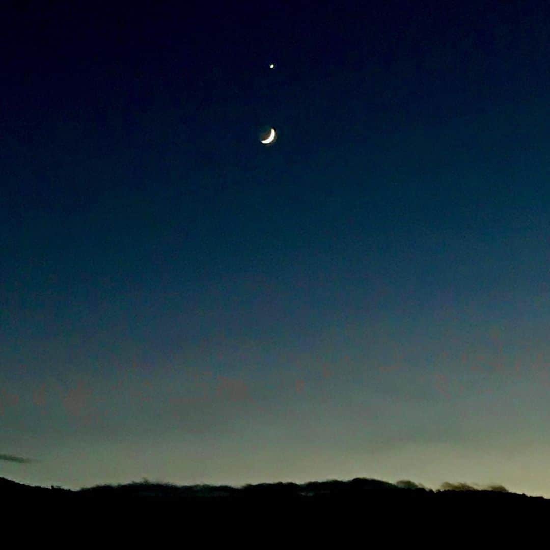 セス・グリーンさんのインスタグラム写真 - (セス・グリーンInstagram)「Moon is doing it tonight.  Nice side of Venus.」12月29日 13時23分 - sethgreen