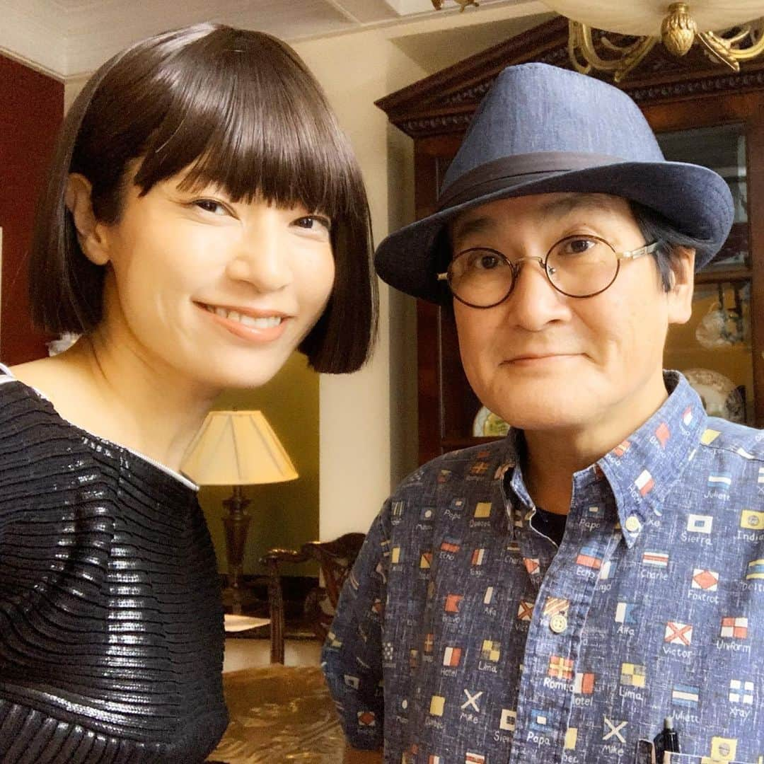 月船さららさんのインスタグラム写真 - (月船さららInstagram)「大好きな林海象監督と✨ 監督との現場はホント楽しい🤣 NHK BSプレミアム　21:00から。 #黒蜥蜴 #林海象」12月29日 14時59分 - sarara_tsukifune