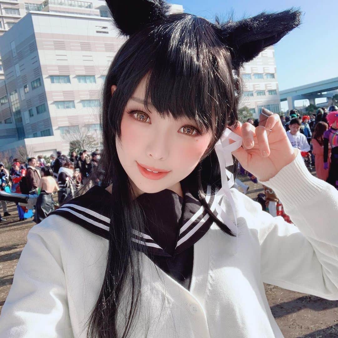 Elyさんのインスタグラム写真 - (ElyInstagram)「Cosplay Atago from Azur Lane at Comiket 97 day2. 2日目、お疲れ様でした♥︎ これからは4日目サークル参加します、よろしくお願いします！  #C97コスプレ #C97 #コミケ97」12月29日 19時29分 - eeelyeee