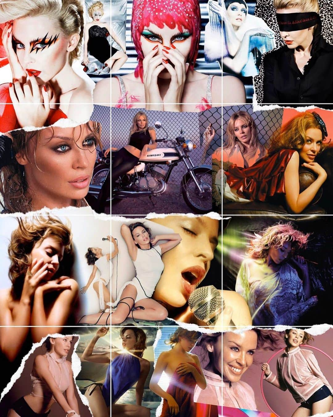 カイリー・ミノーグさんのインスタグラム写真 - (カイリー・ミノーグInstagram)「@kyliestepbackintime doing some ace collage leading up to 2020! Which eras/songs do you see?」12月29日 21時46分 - kylieminogue