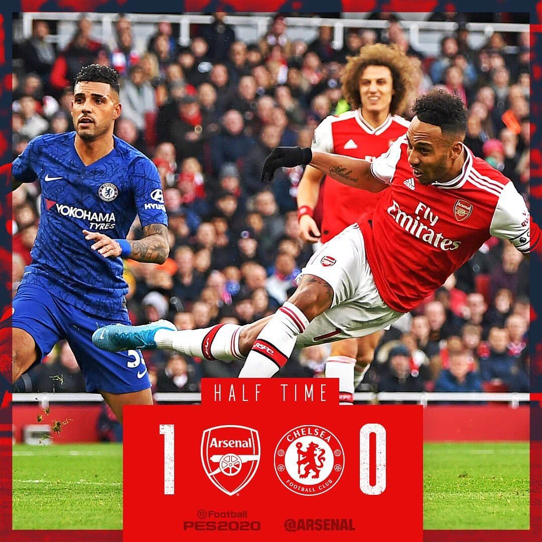 アーセナルFCさんのインスタグラム写真 - (アーセナルFCInstagram)「⁣💪 What a first-half! ⁣ ⁣ ⚽️ We lead at the break thanks to Auba’s 13th Premier League goal of the season ⁣ ⁣⁣ #arsenal #gunners #afc ⁣⁣ #aubameyang #arteta #arsche」12月29日 23時52分 - arsenal