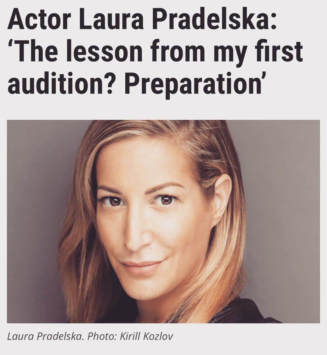 ローラ・プラデルスカさんのインスタグラム写真 - (ローラ・プラデルスカInstagram)「https://www.thestage.co.uk/advice/2018/actor-laura-pradelska-lesson-first-audition-preparation/」12月30日 2時38分 - lpradelska