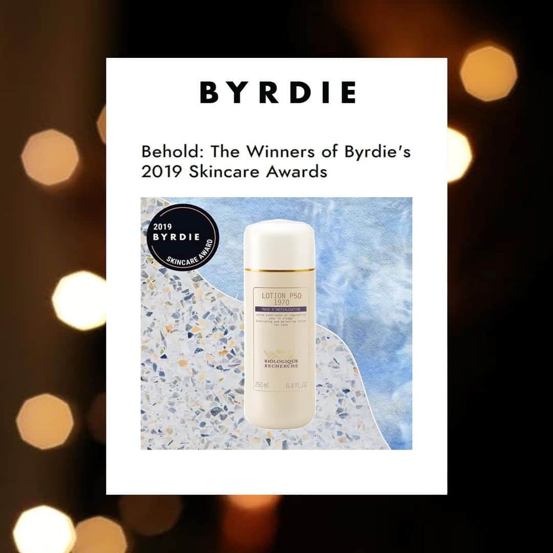 Biologique Recherche USAさんのインスタグラム写真 - (Biologique Recherche USAInstagram)「Among all the beautiful moments that defined 2019, we would like to express our sincere gratitude for receiving several prestigious awards.  Thank you Byrdie for rewarding our iconic Lotion P50 "I have been certifiably obsessed with this product for years now—the formula has caused real, visible changes in my skin both immediately and over time. It's an exfoliating toner blended with botanical extracts and vitamins to balance your complexion, as well as nix discoloration and congestion." explained @gouldhallie, senior editor.  We would like to thank our loyal community and are looking forward to more beautiful moments in 2020! • • • #biologiquerecherche #passion #expert #beauty #skin #skincare #facecare #followyourskininstant #buildingbetterskin #skininstant #2019awards #beautyawards #byrdie #lotionp50 #productoftheyear #besttoner #2019highlights」12月30日 4時00分 - biologique_recherche_usa