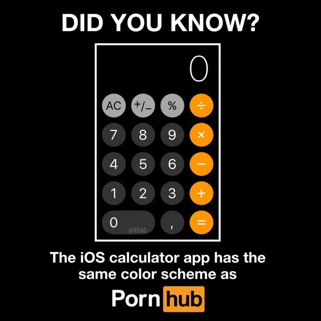 9GAGさんのインスタグラム写真 - (9GAGInstagram)「Math is hard.⠀ #ios #calculator #didyouknow #9gag」12月30日 8時00分 - 9gag