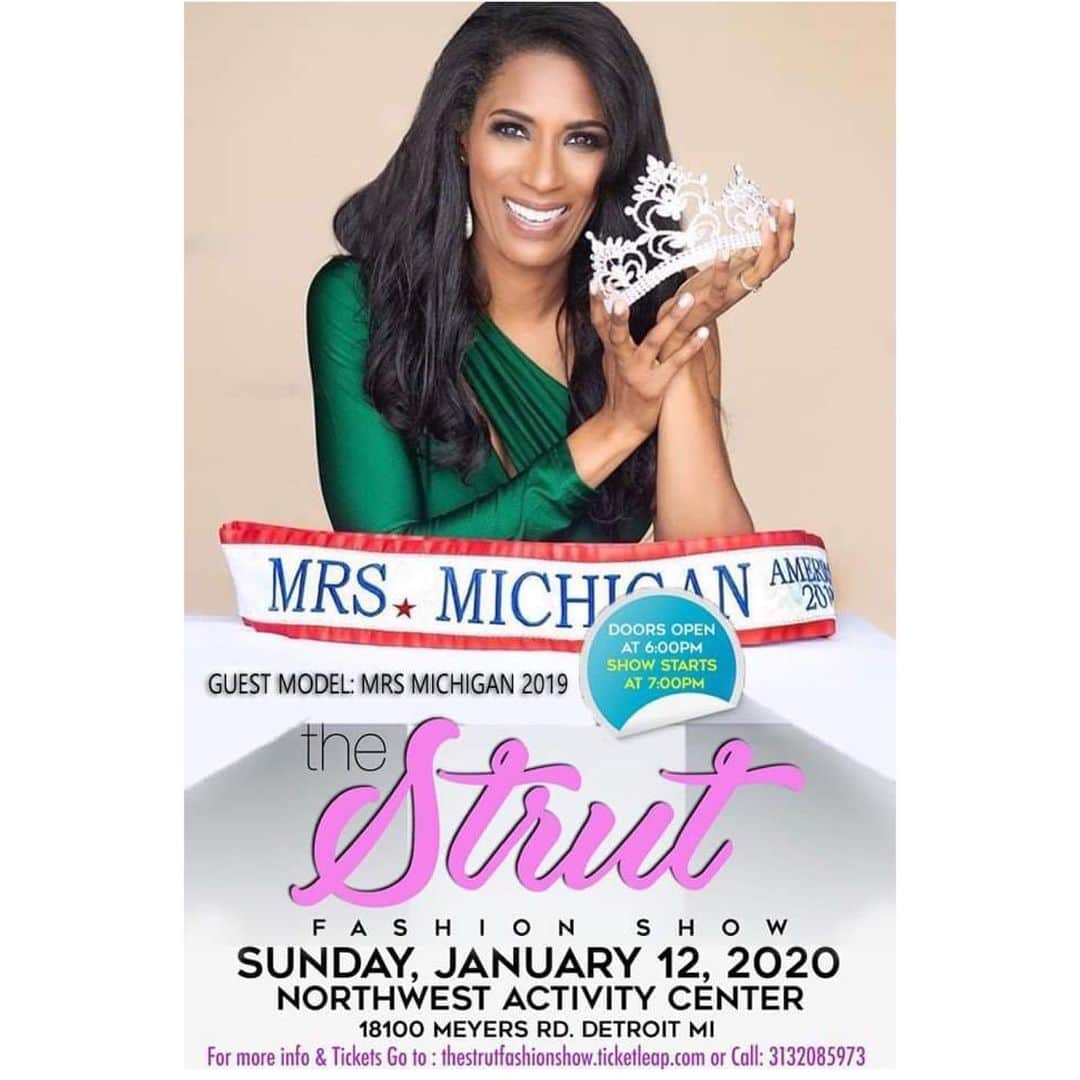 Draya Micheleのインスタグラム：「Special guest model @mrsmichigan2019 will be strutting the runway! What Do you Strut for? #StrutForFreedom」