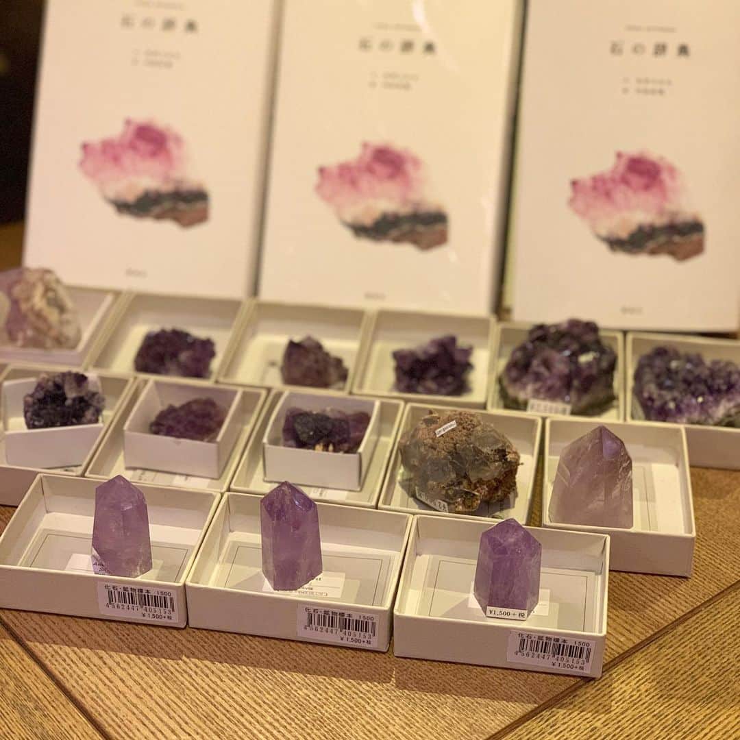 代官山 蔦屋書店　DAIKANYAMA T-SITEさんのインスタグラム写真 - (代官山 蔦屋書店　DAIKANYAMA T-SITEInstagram)「【フェア】内田有美『石の辞典』原画展﻿ ﻿ 蔦屋書店2号館 1階 ギャラリースペース﻿ 2019年12月26日(木) - 01月26日(日)﻿ ﻿ ﻿ 誰が手を加えたわけでもない自然の産物にも関わらず、思わず見入ってしまう程に美しい鉱石の数々には、地球のロマンを感じずにはいられません。﻿ ﻿ 一方でそれらの石はその美しさ故に古来より権力や王位の象徴、魔術的パワーの源としてあがめられ、あこがれの装飾品として人々の熱視線をあびて来ました。﻿ ﻿ そんな奥深い「石」の世界をアートで表現したのがイラストレーターの内田有美さん。﻿ ﻿ まるで写真の様にリアルでありながら、手描きの温もりがひしと伝わるイラストには、思わず優しい気持ちになる程の愛らしさが詰まっています。﻿ ﻿ 今回はその内田さんが絵を担当された『石の辞典』刊行に際して描き下ろした115種にも及ぶ絵画からセレクトした作品を展示・販売致します。﻿ ﻿ また1号館1階自然科学コーナーでは、毎年冬にドイツで開催される世界的な鉱石市「THE MUNICH SHOW」にて仕入れた実物の石の販売も行っております。﻿ ﻿ アート・実物両面から石の魅力を堪能頂ける2つの展示を、併せてお楽しみ下さい。﻿ ﻿ ﻿ ﻿ ﻿ ﻿ #代官山蔦屋書店 #daikanyama #tsite #石の辞典 #石 #本 #鉱石 #minerals」12月30日 9時29分 - daikanyama.tsutaya