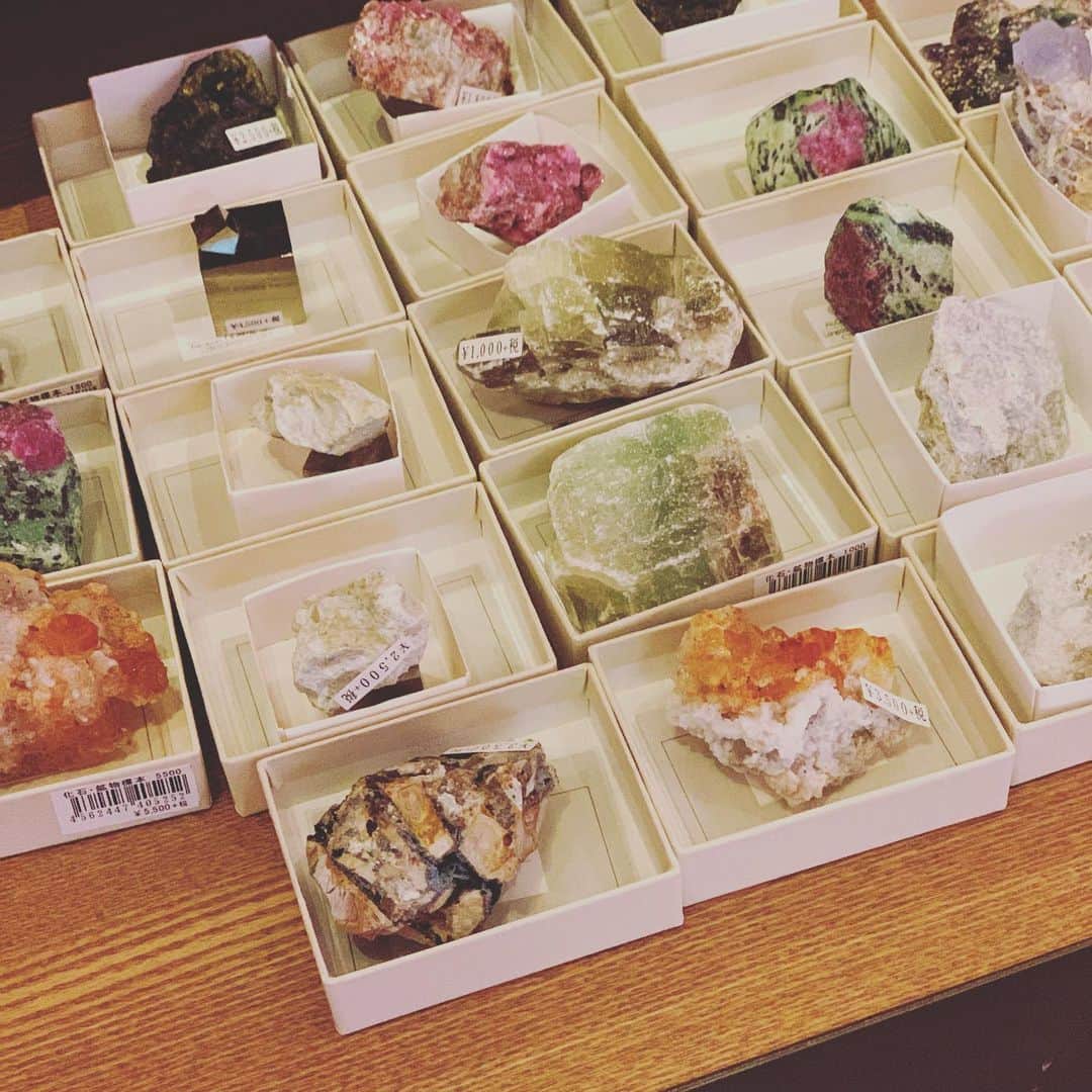 代官山 蔦屋書店　DAIKANYAMA T-SITEさんのインスタグラム写真 - (代官山 蔦屋書店　DAIKANYAMA T-SITEInstagram)「【フェア】内田有美『石の辞典』原画展﻿ ﻿ 蔦屋書店2号館 1階 ギャラリースペース﻿ 2019年12月26日(木) - 01月26日(日)﻿ ﻿ ﻿ 誰が手を加えたわけでもない自然の産物にも関わらず、思わず見入ってしまう程に美しい鉱石の数々には、地球のロマンを感じずにはいられません。﻿ ﻿ 一方でそれらの石はその美しさ故に古来より権力や王位の象徴、魔術的パワーの源としてあがめられ、あこがれの装飾品として人々の熱視線をあびて来ました。﻿ ﻿ そんな奥深い「石」の世界をアートで表現したのがイラストレーターの内田有美さん。﻿ ﻿ まるで写真の様にリアルでありながら、手描きの温もりがひしと伝わるイラストには、思わず優しい気持ちになる程の愛らしさが詰まっています。﻿ ﻿ 今回はその内田さんが絵を担当された『石の辞典』刊行に際して描き下ろした115種にも及ぶ絵画からセレクトした作品を展示・販売致します。﻿ ﻿ また1号館1階自然科学コーナーでは、毎年冬にドイツで開催される世界的な鉱石市「THE MUNICH SHOW」にて仕入れた実物の石の販売も行っております。﻿ ﻿ アート・実物両面から石の魅力を堪能頂ける2つの展示を、併せてお楽しみ下さい。﻿ ﻿ ﻿ ﻿ ﻿ ﻿ #代官山蔦屋書店 #daikanyama #tsite #石の辞典 #石 #本 #鉱石 #minerals」12月30日 9時29分 - daikanyama.tsutaya