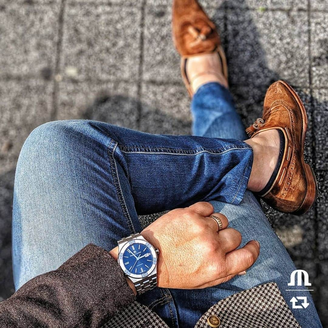 モーリスラクロアさんのインスタグラム写真 - (モーリスラクロアInstagram)「Adding a touch of urban elegance with the #AIKON Automatic Bronze 42mm Limited Edition. #BeYourAikon #YourTimeIsNow Big thanks to @mauricelacroixwatchclubjapan for this nice shot!  Don’t forget to use our hashtag #MLpickoftheweek to appear in our feed!  #MauriceLacroix #Watch #Reloj #LuxuryWatch #Swisswatch #HauteHorlogerie #Swisswatchmaking #Watchmaking #Wotd #Watchesofinstagram #Watchfam #Watchlife #Swissmade #Whatsonmywrist #Watchoftheday #Watchaddict #Dailywatches #instawatchdaily #instawatches #Wiwt #Womw」12月31日 0時30分 - mauricelacroix