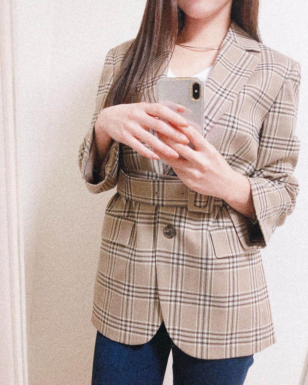 のインスタグラム：「お気に入りのジャケット🧥﻿ オメガを合わせてみました(^^) ﻿ 作務衣以外の私服も﻿ 着てますよ♡」