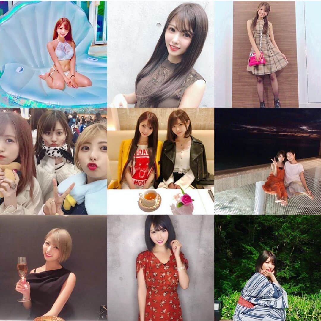 岡田栞奈のインスタグラム：「今年も沢山の出会いと経験を させて頂きました❣️ 私の人生は今までも、これからも 周りが居てこその自分なので、 来年も誰かのために動いていきたい‼️ 2019年ありがとう😊 #2019bestnine #thankyou」