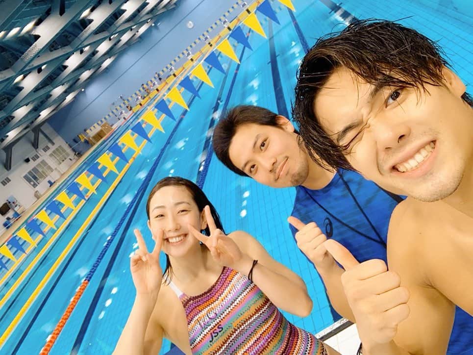 のインスタグラム：「. 2019年の練習終わりました🤞🏼 最後の練習は克くんと一緒にやらせてもらいました🙇‍♀️ .  メイン練習で最後の最後まで追い込ませていただきました😂 キツかった〜😢 . #2019年最後 #練習 #Fr #2人とも最後ういた #ありがとうございました」