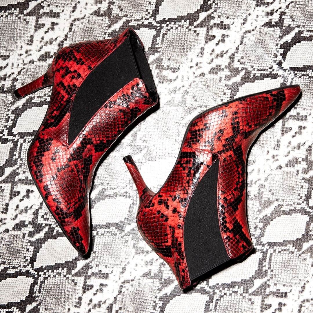 ジャネット&ジャネットさんのインスタグラム写真 - (ジャネット&ジャネットInstagram)「RED PASSION! Gritty intense red ankle boots with contrasting python print. The perfect shoe to be super cool! #janetandjanet . . . #happynewyear #fall #janetandjanetworld #style #love #glam #winter #collection #janetgirls #fw19 #fashion #goodtime #bebright #leather」12月30日 19時01分 - janetandjanet