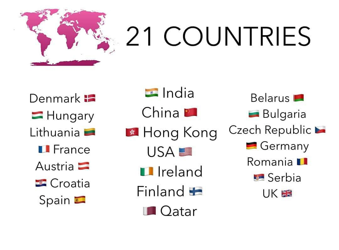 ガリア・ドボラクさんのインスタグラム写真 - (ガリア・ドボラクInstagram)「So this is how my 2019 looked like 🙆 It has been a spectacular year + I added some new countries to my list. Looking fwd to see how 2020 is going to be like ❤」12月31日 1時15分 - galiadvorak