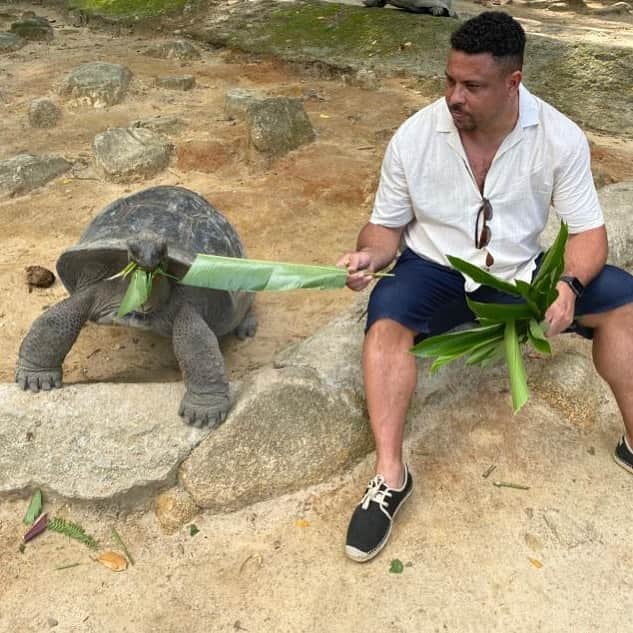 ロナウドのインスタグラム：「🐢」