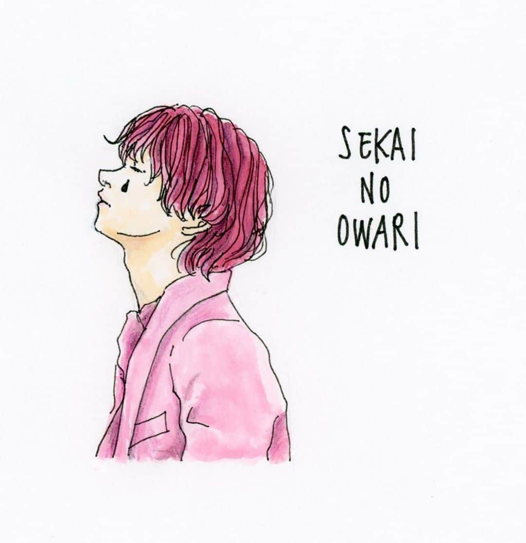 Saekoさんのインスタグラム写真 Saekoinstagram 似てなくてごめんなさいだけどセカオワの深瀬くん スターライトパレードとyokohama Bluesをエンドレスループで聴いている年の瀬 仕事の合間の落書き 今年もたくさんのいいねや温かいお言葉 本当に