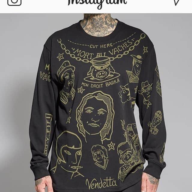 アムステルダム・タトゥー・ミュージアムのインスタグラム：「@pyf_official  order your long sleeve top kwalty shirt.limeted edition」