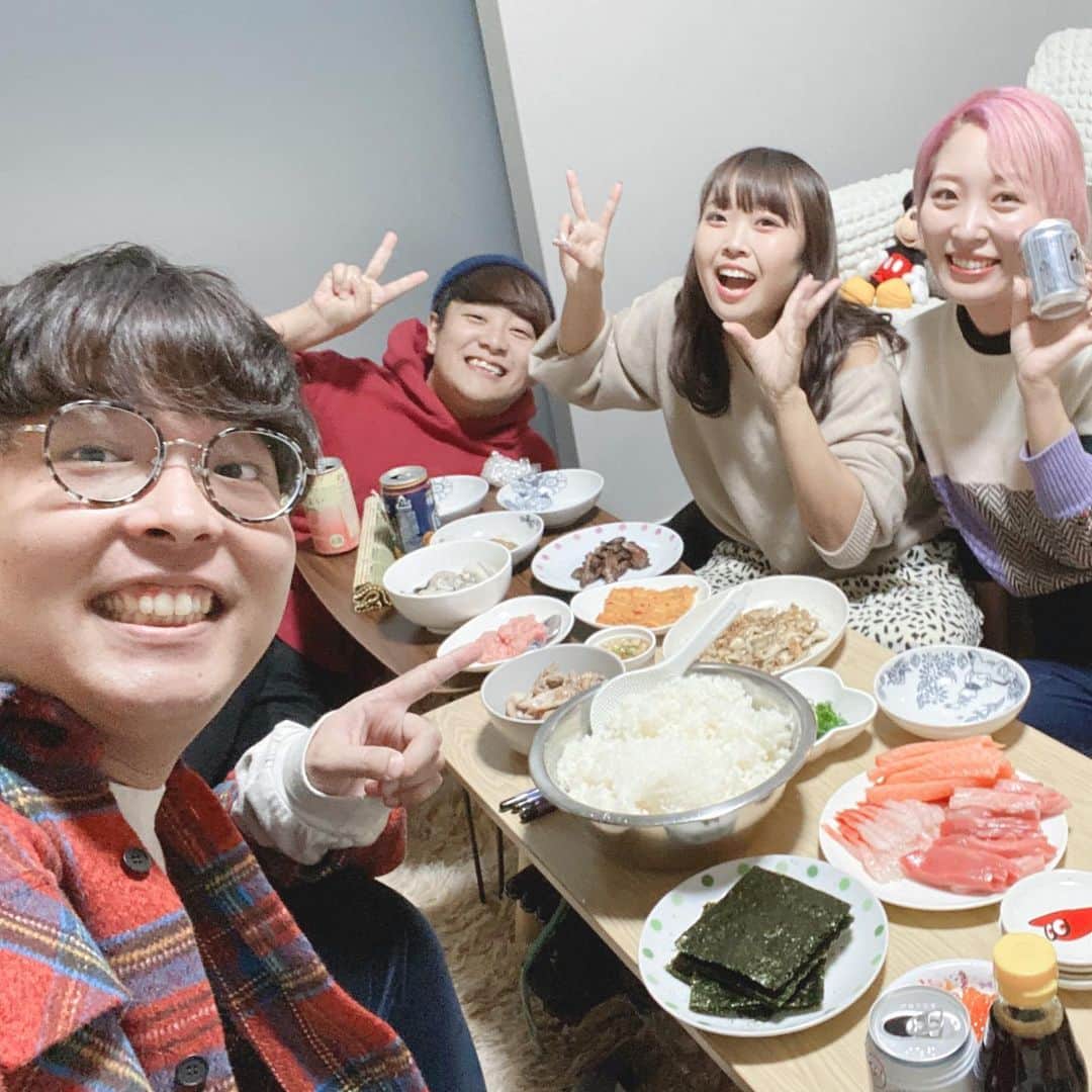 渋谷ジャパンのインスタグラム：「手巻き寿司パーティーしたよ🍣」