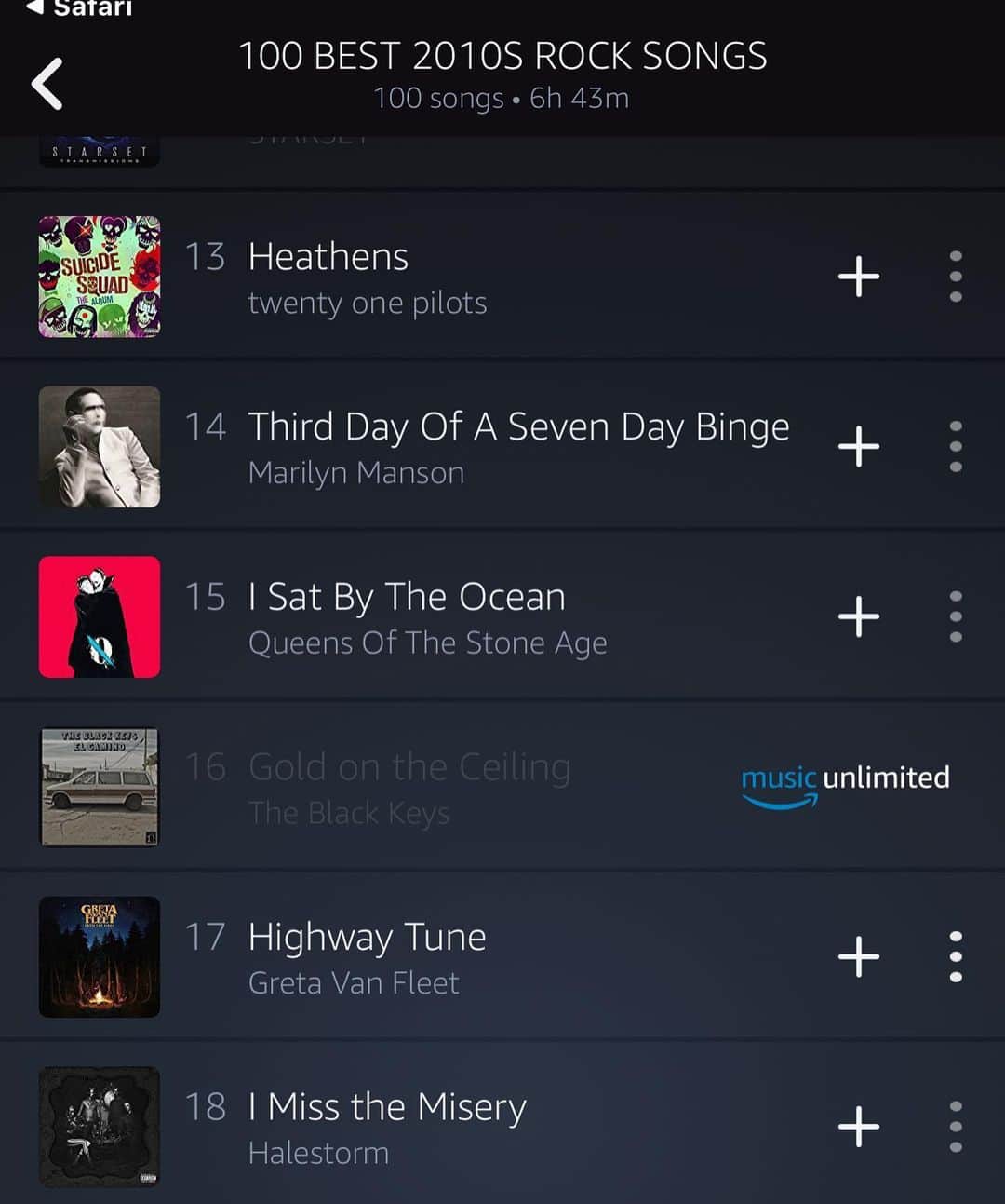ジー・ヘイルさんのインスタグラム写真 - (ジー・ヘイルInstagram)「Thank you @amazonmusic for listing #imissthemisery as number 18 in the 100 best songs of the decade!!!」12月31日 2時25分 - officiallzzyhale