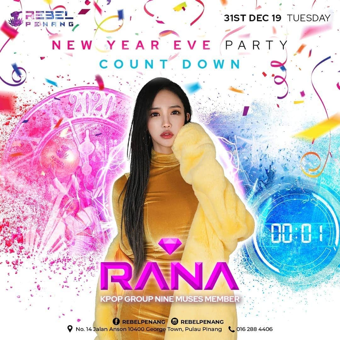 ラナさんのインスタグラム写真 - (ラナInstagram)「2020 Countdown & happy new year🎉 2019.12.31  Rebel , Penang, Malaysia  2020.01.01  Skylight, Bangkok, Thailand」12月31日 5時58分 - djrana.official