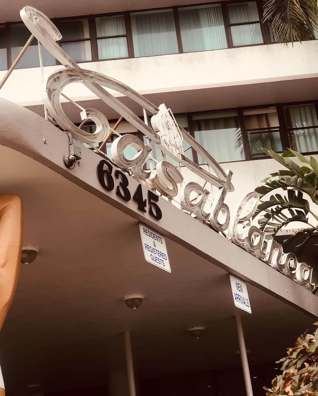 長尾悦美さんのインスタグラム写真 - (長尾悦美Instagram)「HOTEL Casablanca  アールデコ建築のホテルのひとつ。  かっこいい。  #miami  #アールデコ建築  #腕のポーズ間違えてた」12月31日 8時49分 - yoshiminagao