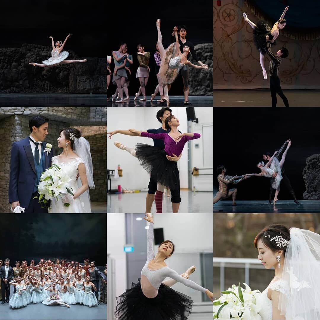 峯岸伽奈のインスタグラム：「. . .  Thankful 2019🎊  今年もありがとうございました。  #2019bestnine .  2019 has been such a special year for me.🦢🦢🦢 looking forward 2020!!! ベストナインは白鳥と結婚式の写真になりました。  やはり自分の中では白鳥が今年1番の出来事でしたし、たくさんの方に支えられてとても良い年になったと思います！ 来年もどうぞよろしくお願いいたします！」