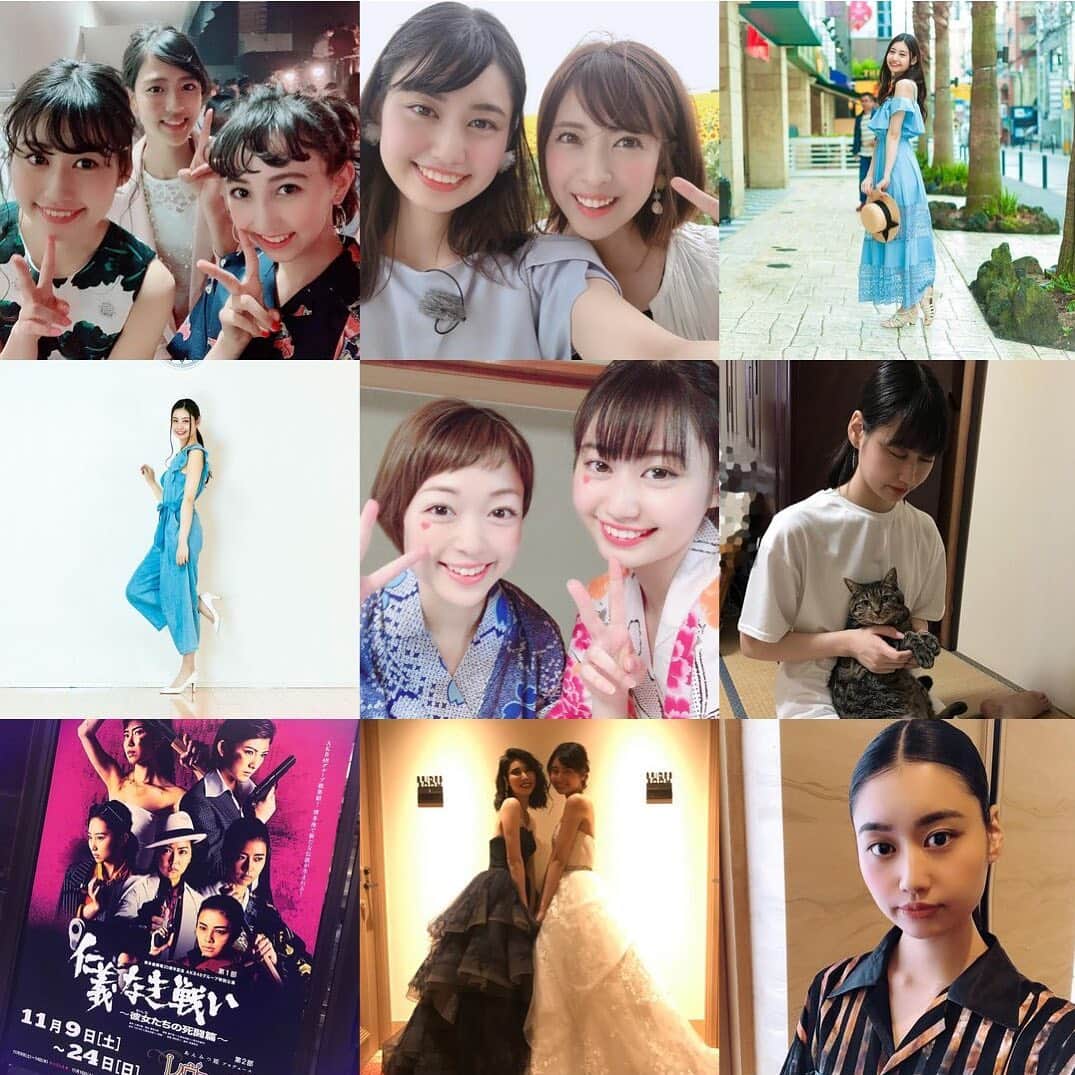 安陪恭加のインスタグラム：「2019年、ありがとうございました☺️ あっという間の1年だったな🥺 今年はやりたいと思ったことは出来たし、今まで待ってばかりだったけど、自分で行動するということができた1年だったな☺️ 今年やり残したことは、大学の学食があまり食べれてないこと🥺🥺 来年は絶対たべるよ🥺  そして、みんながやってる、bestnineというものやってみた🥰 まさかの仁義なき戦いのポスターがランクインと言う。笑 いかにも 私でてました ってかんじだけど、もちろん出てないし、観客として楽しませて頂きました🥰  2020年も、楽しい1年になりますように🥰 良いお年を🙆🏻 #2019 #2019bestnine #instagram #instagood」