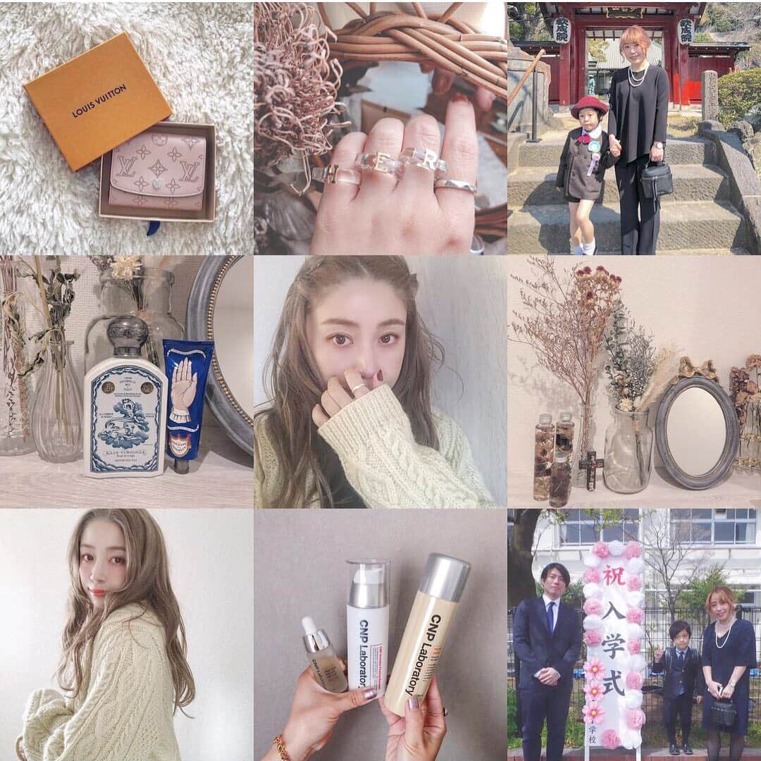 erinaさんのインスタグラム写真 - (erinaInstagram)「\🍋 2019 my best nine 🍋/ 今年の #2019bestnine は息子の卒業式と入学式が🥰 今年は特に息子優先の1年だったな〜 それでも1年 RIMIUE を続けられたのは、いつもご愛顧くださっている皆様のおかげです♡ ありがとうございます😘 来年は新しいことにチャレンジする予定です 全く０からのスタートだけど、頑張る！ 2019年もありがとうございました💓💓💓 みなさま　良いお年を！！！💕 ・ ・ ・ #thankyou2019」12月31日 19時34分 - enappi_148
