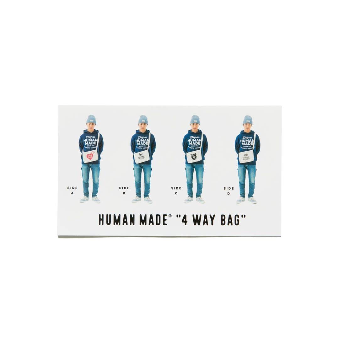 HUMAN MADEさんのインスタグラム写真 - (HUMAN MADEInstagram)「" HUMAN MADE® BOOK FOR FUTURISTIC TEENAGERS SEASON 19" now available in store and online. www.humanmade.jp﻿ ﻿ HUMAN MADE® 2020年春夏コレクションのカタログ、バッグ、ステッカーを1つにまとめたスペシャルブックが12月31日（火）より直営店ならびにオンラインストアで発売いたします。バッグはリバーシブル仕様ですべての面に異なるプリントを採用。﻿ 直営店限定バージョンはハートのプリントがブルー、レギュラーバージョンはハートのプリントがレッドになります。レギュラーバージョンはAmazonおよび一部の書店での販売もござます。﻿ ﻿ The 2020 Spring/Summer collection booklet complete with sticker set, look book and bag will be available from December 31st (Tue). An exclusive blue heart motif bag will be available from HUMAN MADE® stores and online. A red heart heart motif bag will be available through Amazon and selected bookstores.」12月31日 11時00分 - humanmade