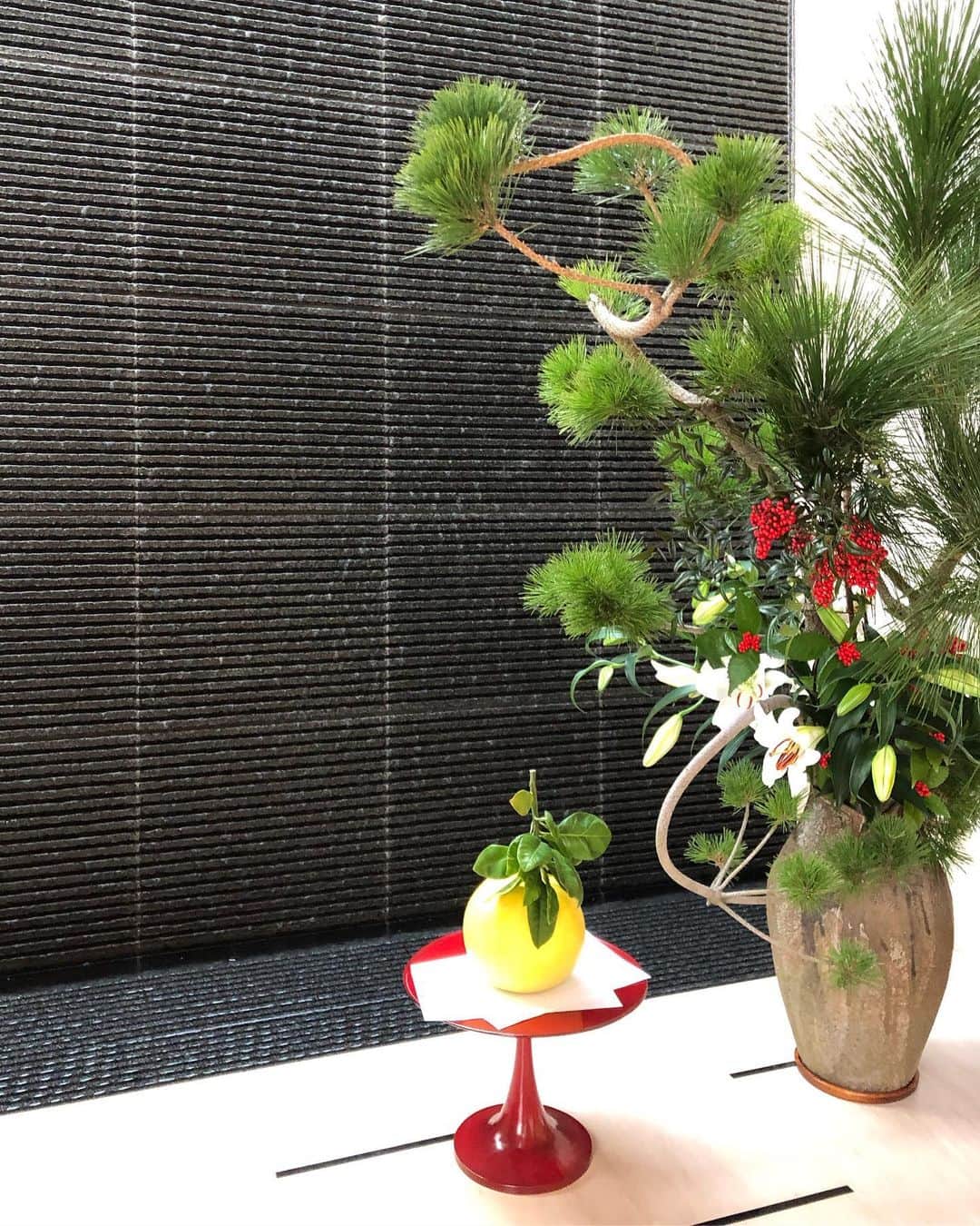アディアムさんのインスタグラム写真 - (アディアムInstagram)「Our Creative Director, #HanakoMaeda shares a photo of her humble abode in Tokyo. As we enter a #NewYear, it’s tradition in #Japan to decorate using plants and fruits to bring good luck and symbolize longevity, prosperity and sturdiness.」12月31日 11時04分 - adeam