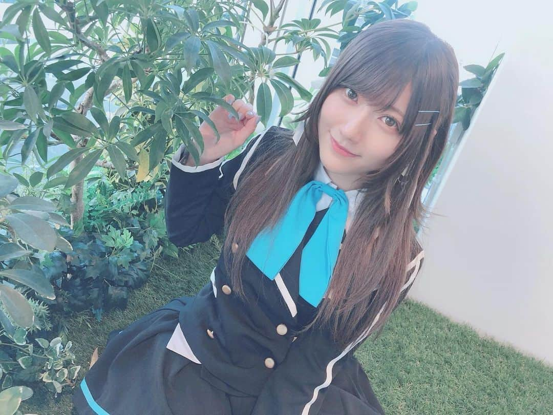 山田麻莉奈さんのインスタグラム写真 - (山田麻莉奈Instagram)「. . 天然ポジティブ系の お茶がすきな女の子です( ´-` )🍵❤︎ . . #アンジュヴィエルジュ #アプリ #扶瀬みちる #コスプレ #制服」12月31日 12時16分 - marina.yamada_324