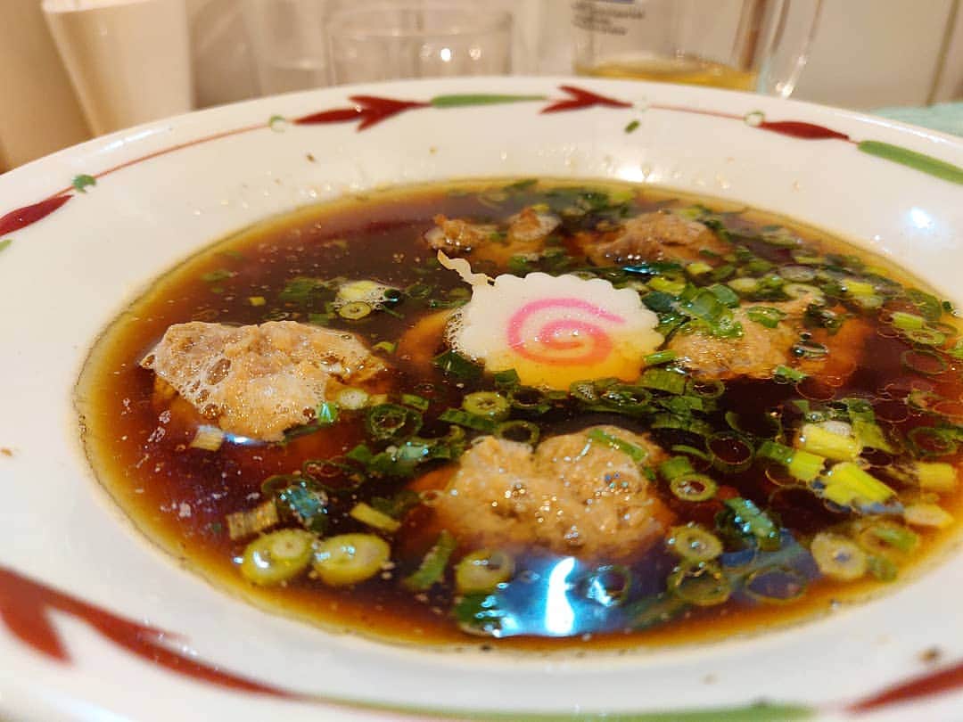 つけMen野郎さんのインスタグラム写真 - (つけMen野郎Instagram)「＿＿＿＿＿＿＿＿＿＿＿＿＿＿＿＿＿ 🍜：鴨団子つけそば 🏠：らーめん天神下大喜(二長町) ￣￣￣￣￣￣￣￣￣￣￣￣￣￣￣￣￣ 【大好きな麺と暮れの夜】 今年もお世話になりましたm(_ _)mどうしても、つけそばは食べ納めしておきたかった。諸先輩方とご相伴させていただき、酔い夜を過ごしての… . ちゃっくどぉ〜ん！！ . あぁ悔い無きうまさの麺よ。これが食べたかった麺で、それを叶えた喜び、in大喜。結構なお腹の膨れ具合だったこともあり、ゆっくりと食べ終えたが、最後まで麺は引っ付く事なく、ややふやけもあったがおいしくいただけた。麺の底力を知れた2019年の暮れでした。」12月31日 12時29分 - bokurarri