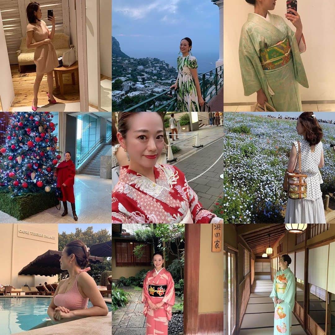 沢瀉美緒さんのインスタグラム写真 - (沢瀉美緒Instagram)「※ My best nine 2019✨ . To Sicily, to Taormina...🏖 Wearing kimono ✨ . 今年は環境も変わって、 色々考えることがありましたが なんとか長かった1年が終わります✨ . やっぱり楽しかったイタリア旅行は 忘れられない思い出🇮🇹🇫🇷 . そして、みこちゃんと行った ネモフィラも綺麗だった✨ . 今年は去年以上にお着物も沢山 着てお出かけしたなぁって💛 . 国際セミナーにも出られて 本当に有意義でした。 . 今年も仲良くしてくださった皆様 ありがとうございました😊 . 来年もよろしくお願いいたします。 . . #bestnine #2019 #大晦日」12月31日 12時58分 - mio_omodaka