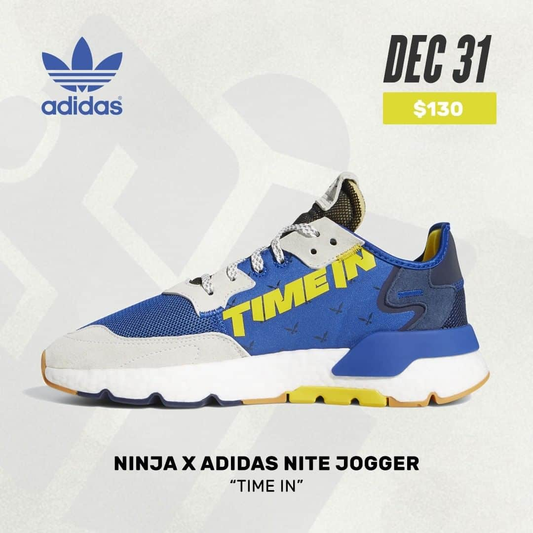 Sneaker Newsさんのインスタグラム写真 - (Sneaker NewsInstagram)「#SNReleaseAlert : The NINJA x adidas Nite Jogger "Time In" is officially releasing on December 31st on adidas. Hit the link in our bio for full details on how to purchase this collaboration with the gaming streamer.」12月31日 13時30分 - sneakernews