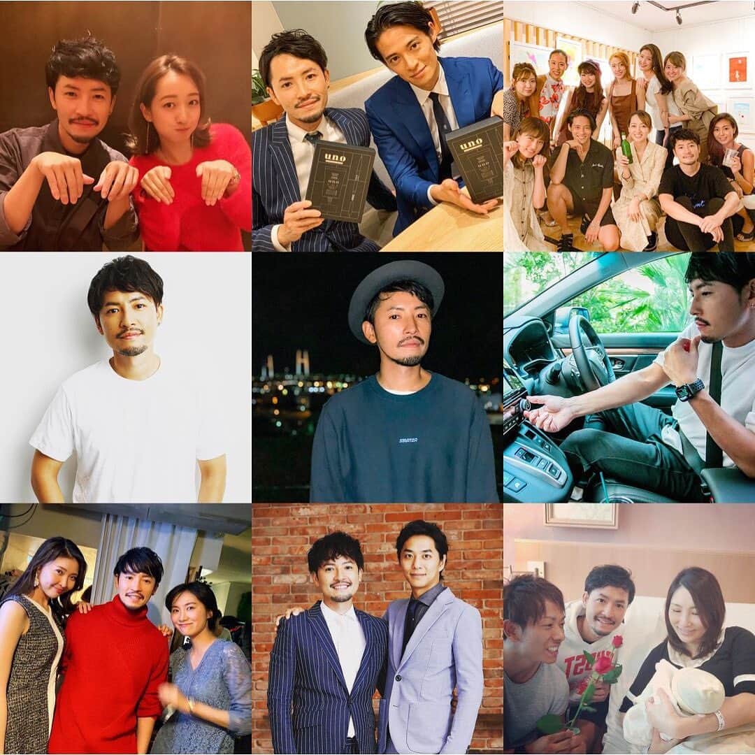 小柳津林太郎のインスタグラム：「2019年のBest9選。バチェラーばっかやんとおもいきや、けんさんとはあちゅうさん😇今年もたくさんの出会いがありました。感謝。  #2019bestnine」
