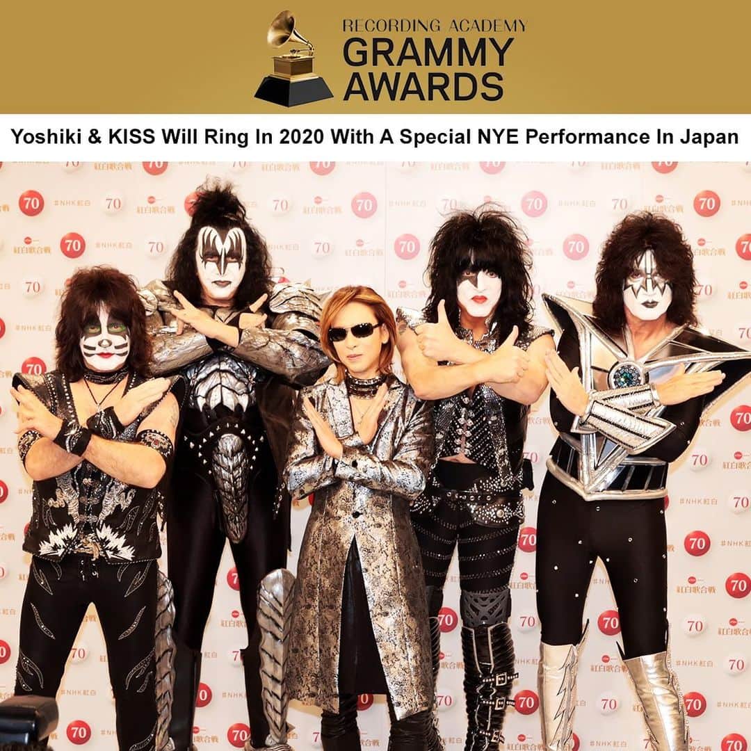 YOSHIKIさんのインスタグラム写真 - (YOSHIKIInstagram)「SEE YOU TONIGHT! 今夜 #紅白 ! "#YOSHIKI and #KISS special #NewYearsEve performance as #YOSHIKISS TONIGHT.  Article from #GrammyAwards  https://www.grammy.com/grammys/news/yoshiki-kiss-will-ring-2020-special-nye-performance-japan」12月31日 14時16分 - yoshikiofficial