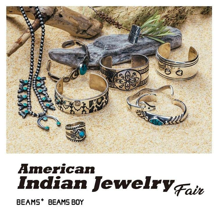 BEAMS MENさんのインスタグラム写真 - (BEAMS MENInstagram)「【American Indian Jewelry FAIR】 1/10(fri)～ アメリカの現地まで足を運び、直接ピックアップした数百点もの豊富なインディアンジュエリーをご覧いただける恒例のイベントを今シーズンも開催します。  期間中は、本イベントでも人気の高い＜JENNIFER CURTIS（ジェニファー カーティス）＞に別注したブレスレットとリングを発売する他、通常では取り扱っていない東京・広尾「LONGBRANCH」厳選のジュエリーも多数揃います。 メンズ・ウィメンズともに着けやすいシンプルなアイテムを中心に、圧巻のラインナップをご用意します。 ゆっくりと手に取りご覧いただける貴重な機会です。是非お気軽にご来店ください。  #beams #beamsplus #beamst  #americanindianjewelry #nativeamericanjewelery #indianjewelry #jewelry #japan #tokyo #shibuya  #wear #menswear #style #mensstyle #fashion  #mensfashion #19aw」12月31日 15時28分 - beams_mens_casual