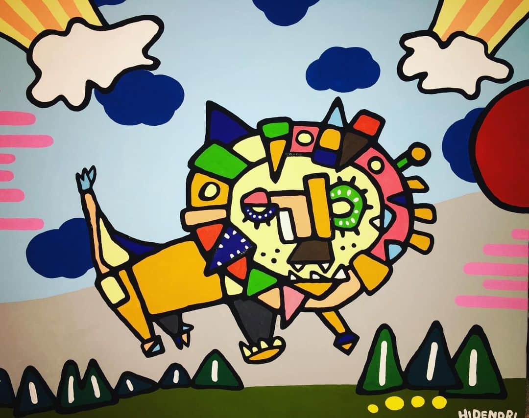 のインスタグラム：「何年か前に描いた絵です。 …施設に飾る絵を描いてもらいたいと、依頼を受けて描きました。  その施設は子供達を預かる施設みたいでした。ですので、その子供達の想いを想像しながら描きました。  子供達に受け入れて貰えていたら嬉しいです。  #子供たちに感謝 #嬉しい楽しい大好き」