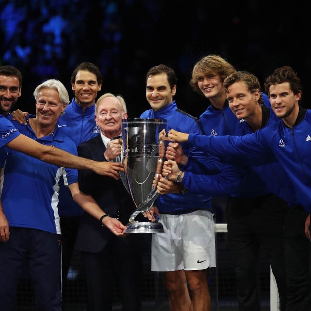 ラファエル・ナダルさんのインスタグラム写真 - (ラファエル・ナダルInstagram)「LAVER CUP!LONDRES RECIBIENDO EL TROFEO DE NÚMERO 1!Y UNA SEMANA INOLVIDABLE EN MADRID!COPA DAVIS!GRACIAS POR TODO VUESTRO APOYO!😉🔝」12月31日 16時43分 - rafaelnadal