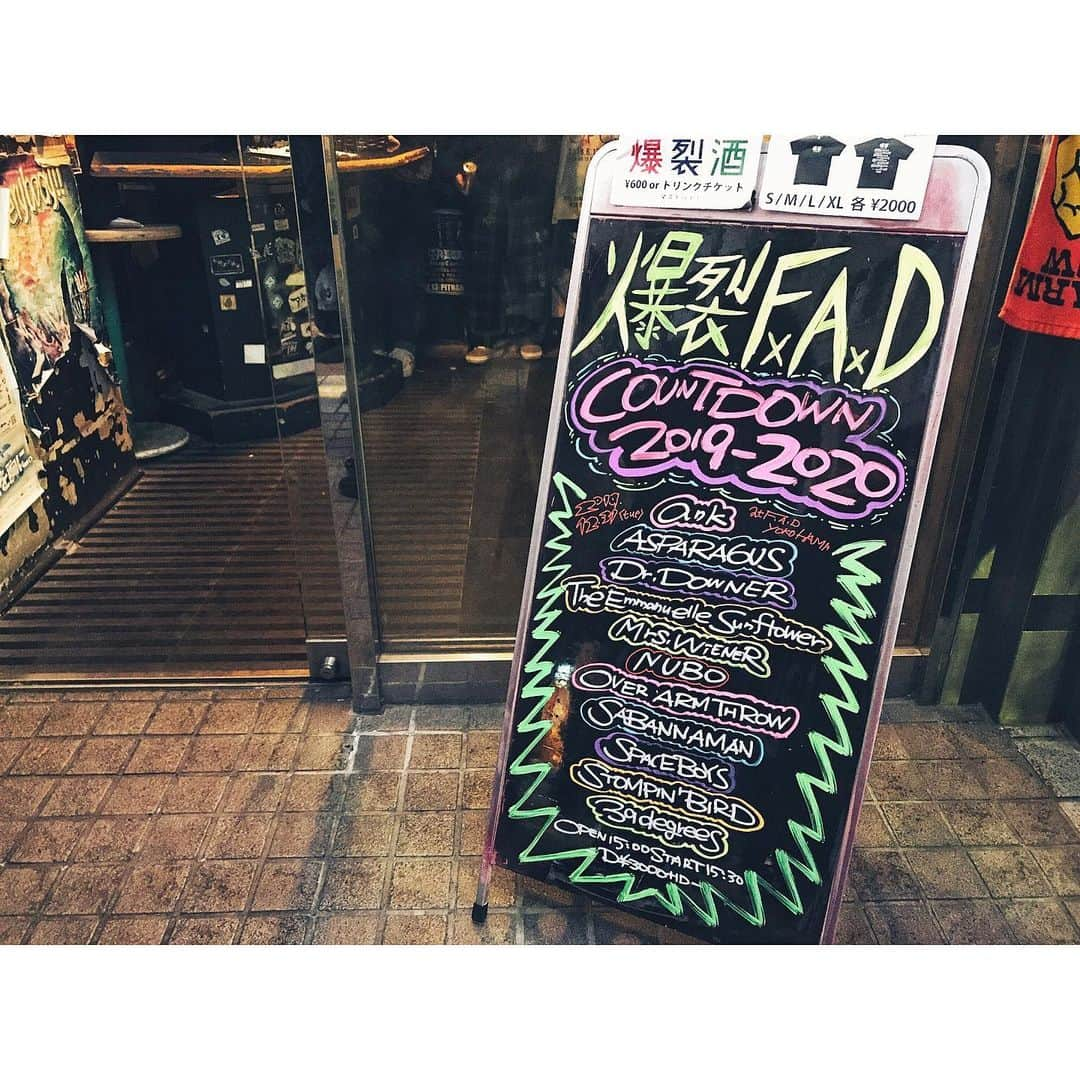 原直央のインスタグラム：「F.A.D yokohama '19.12.31. #asp_venue」