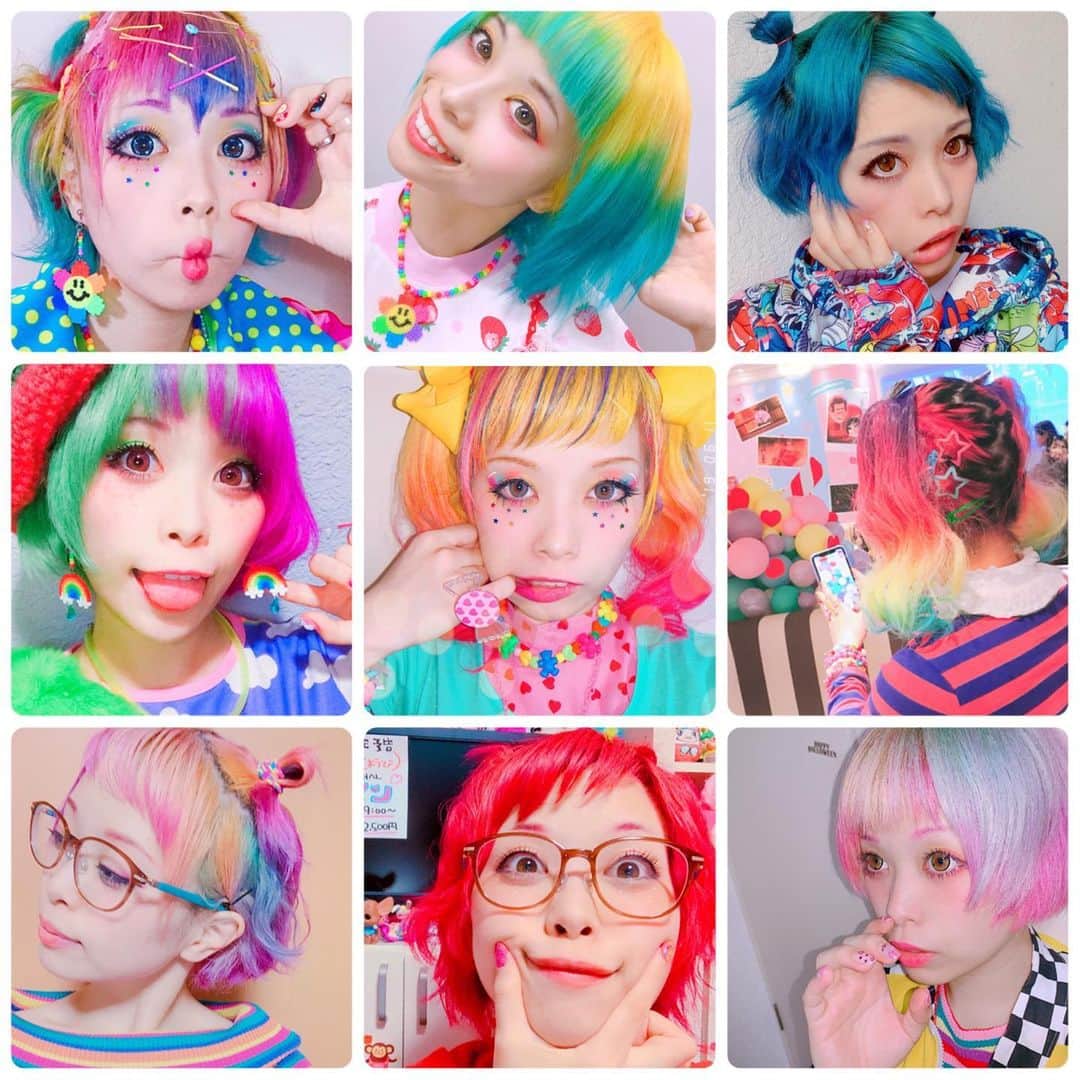 紅林大空さんのインスタグラム写真 - (紅林大空Instagram)「My hair color collection 2019!! Over 20 styles🥰🦒🌈 #紅林の派手髪生活」12月31日 20時29分 - kurebayashiii