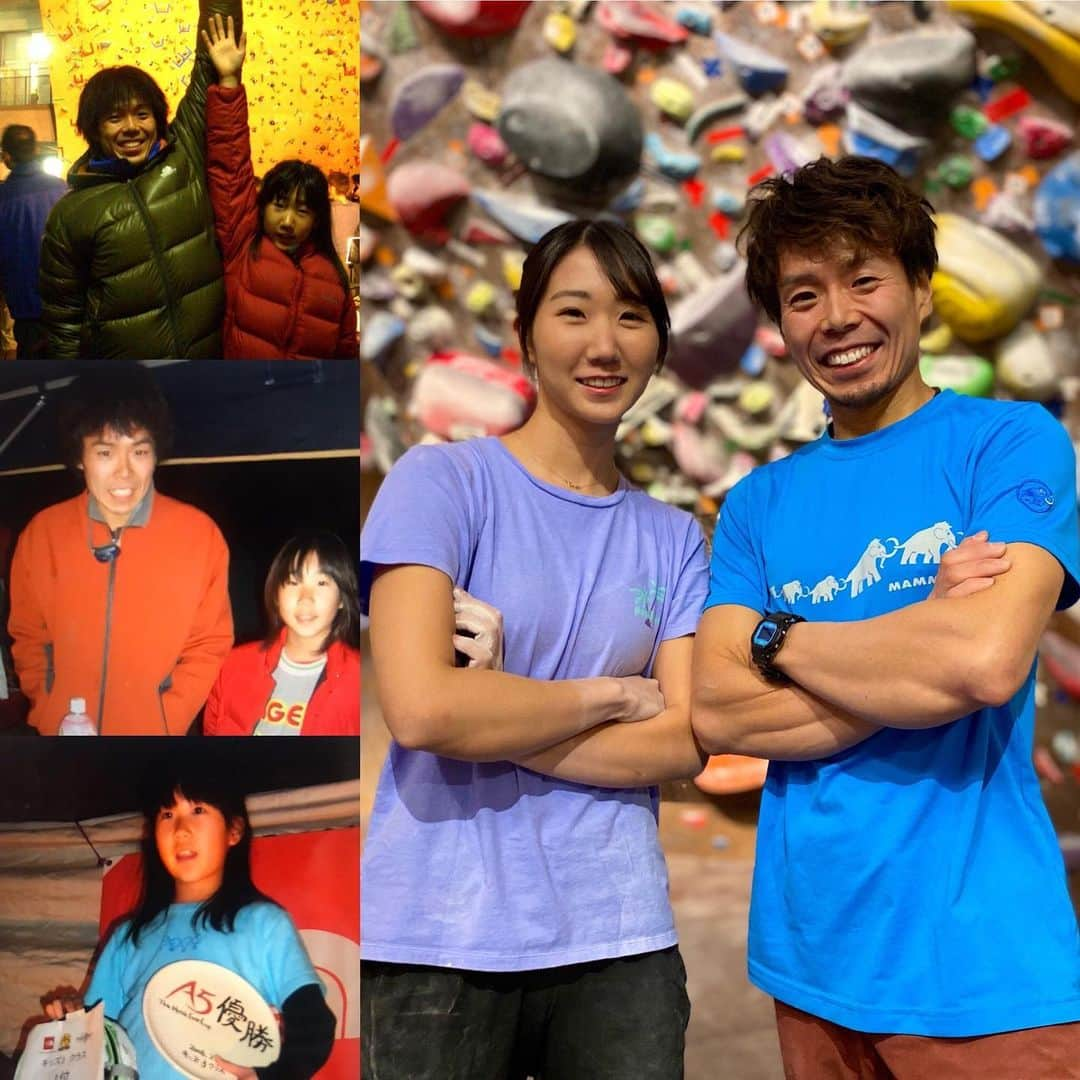 伊東秀和さんのインスタグラム写真 - (伊東秀和Instagram)「2019年のスクール納め✨ @underground_bouldering_gym  彩が2005年にクライミングを始めて2ヶ月くらいの頃からコーチする事になって来年で15年目💫 ちょうど2005年は自分がワールドカップへ集中するために独立した年で、まだ子供や選手層を教える事は少なかった時期。その後はアスリートの選手を多く育ててきたが、まさに1番弟子と言っていい存在。 自分のクライミングを実践を通じてクライミングの楽しさや深さを伝えながら、いずれ本気でワールドカップに出たいと思った時のために、アスリートとしての土台は小学生の時から影ながらハードトレーニングで伝えてきた💥😜 小学生の頃、いつか一緒にワールドカップ出れたら良いねなんて言っていたのも、その後現実になったり、ユースの世界チャンピオン、ワールドカップもリード＆ボルダーで決勝に行くなどよく走り続けて頑張った。引退する時も大会にも人生にも一片の悔いもないと伝えてきた！コーチとしてはこれ以上ない嬉しい言葉⭐️まさに自分の目標にしているコーチングの１つじゃないか。 でも人生はまだまだこれから😅クライミングを通じて多くの事を学んできた彩なら色々な分野でも、楽しみながら深めていけると思ってる。 新たな目標に向かって歩みを始めた2019年。影ながら応援してる📣たまにスクールでもな👋 #弟子 #ヒデスク #キッズ #努力 #一片の悔いなし #アスリート #再スタート #成長 #15年 #climbing #お互い成長していこう」12月31日 21時09分 - hide9a2019