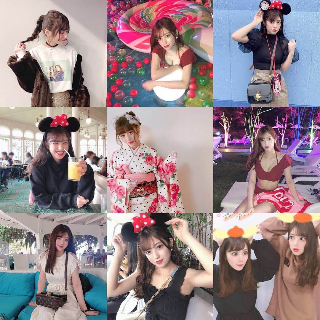 飯泉吏南さんのインスタグラム写真 - (飯泉吏南Instagram)「. . 2019年のベスト9💗 . 私の2019年はほんっとに 中身が濃い1年になりました！！ 全て楽しかった！ . 今年はYouTubeも始めて、 まだ2ヶ月ちょっとでわからないこともあるけど 新鮮な気持ちで楽しくやってます！ . まだまだいろんな人に私を知ってもらいたいし YouTube以外でもやりたいことたくさんあるし 来年も引き続きがんばっていきたいと思います💭💕 . . では！よいお年を💗 . . #大晦日 #よいお年を #ベストナイン2019」12月31日 21時23分 - pocha_rina