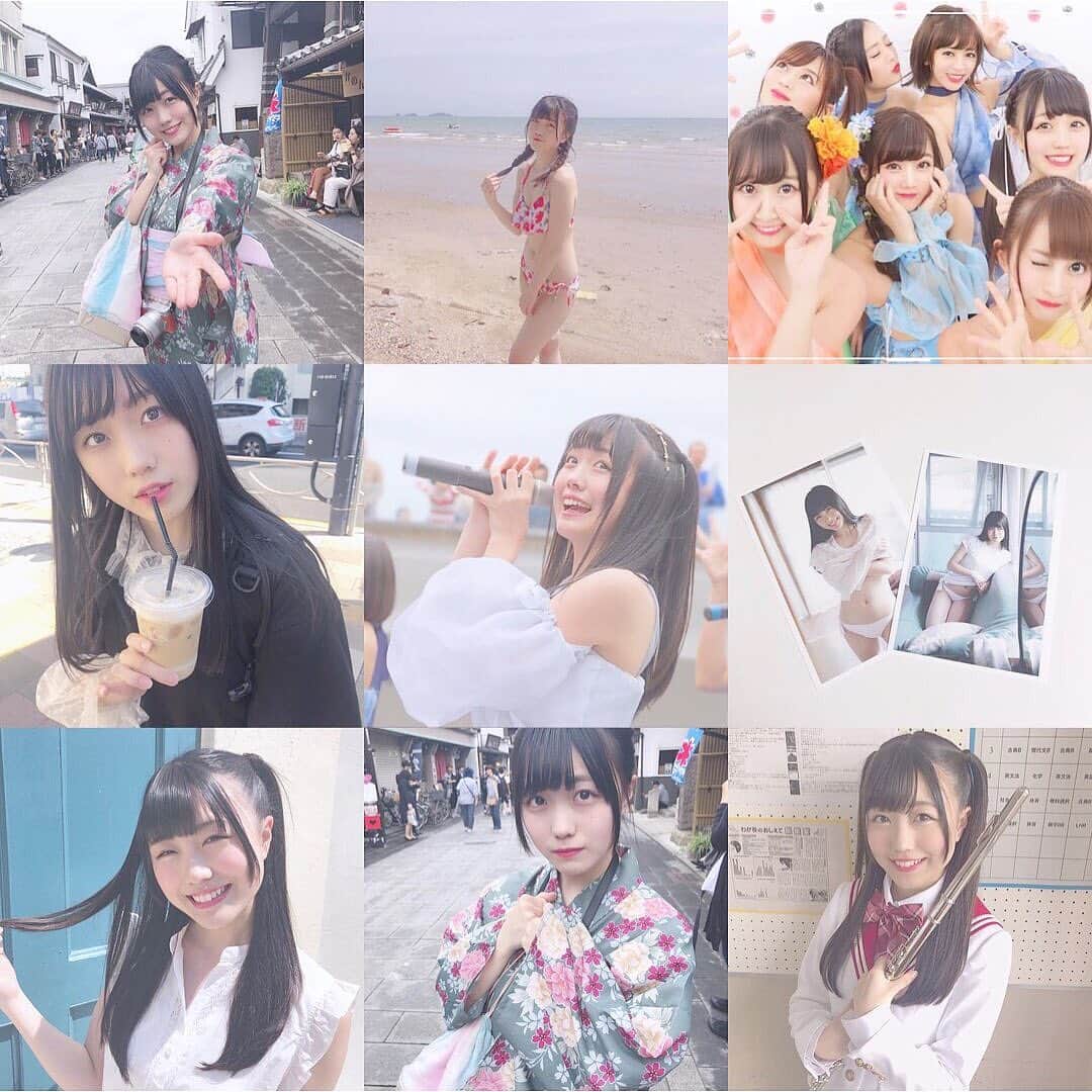 のインスタグラム：「🕊 ☁️ #bestnine2019 ☁️ 2019年 ありがとうございました！ . 右上のプリクラとか その下のグラビア写真とか もう既に懐かしいなあ〜〜 . 2020年も たくさん投稿していくので 飽きずに見てくださいね ☺︎☺︎ 笑 . . . 良いお年を。 . . . #2019年 #ありがとうございました」