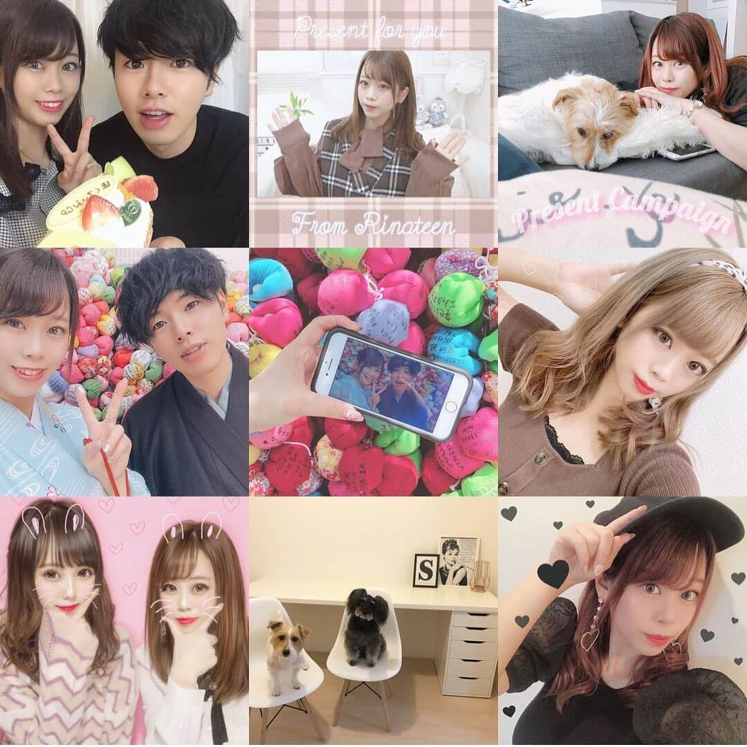 りなてぃんさんのインスタグラム写真 - (りなてぃんInstagram)「❤︎﻿ ﻿ 今年もお世話になりました！﻿ ﻿ 2019年は#マツコ会議 さんに﻿ 出させていただいたり﻿ 大好きなサンリオさんGRLさんと﻿ コラボ商品👚を出させていただいたり﻿ と色んな事に挑戦した年でした！🙆‍♀️💓﻿ ﻿ テレビ📺に出れたのもコラボ商品👚を﻿ 出せたのも応援してくださっている﻿ #てぃんふぁむ　皆様のおかげです！﻿ ﻿ 2020年はさらにパワーアップした﻿ りなてぃんをお見せできるよう﻿ 頑張りますo(｡• ·̫ •｡)o💓💞！！﻿ ﻿ ❤︎ #2019 #グレイル　#grl #りなてぃん #カップルYouTuber #ほくてぃんカップル  #ユーチューバー #youtuber #インフルエンサー #シュナウザー　#ジャックラッセル ﻿」12月31日 21時58分 - rinateen_max