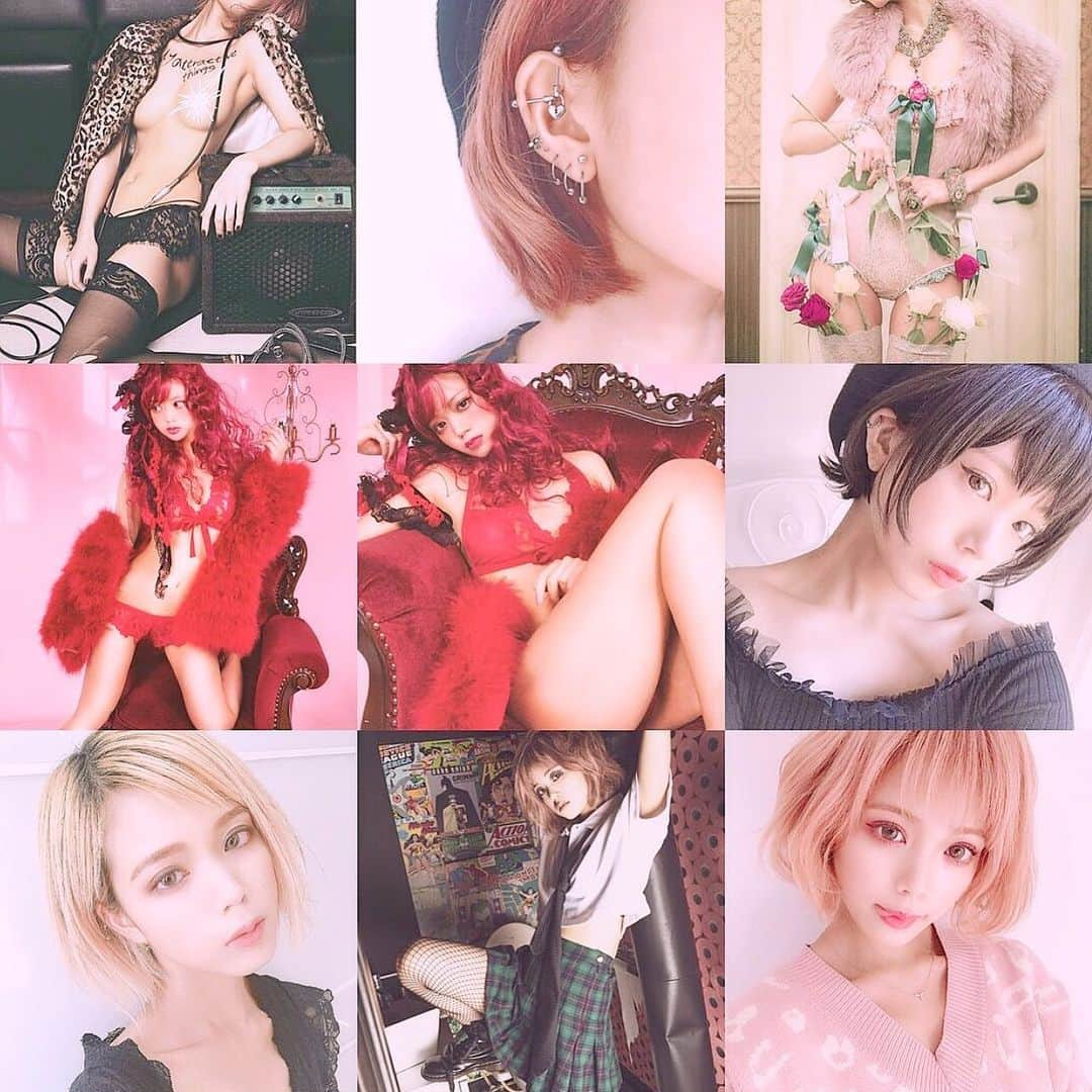 ハナエさんのインスタグラム写真 - (ハナエInstagram)「#2019bestnine  今年もインスタ見てくれた皆さんありがとうございました❤️2020年も懲りずに腐らずに自撮りをします」12月31日 22時26分 - hanae_0227