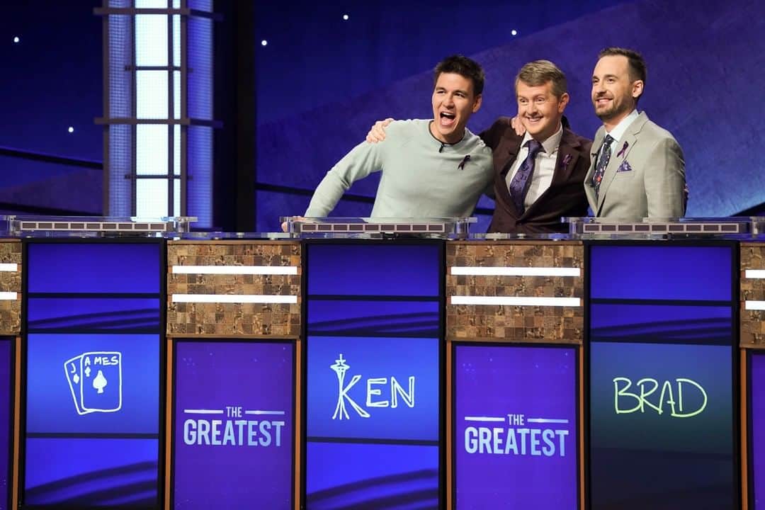アメリカン・ブロードキャスティング・カンパニーのインスタグラム：「Get your game face on. #JeopardyGOAT begins in just ONE WEEK!」