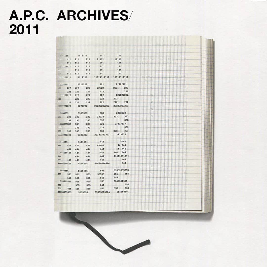アーペーセーさんのインスタグラム写真 - (アーペーセーInstagram)「A.P.C archives, 2011.  This was the second edition of A.P.C. ‘s five-year agenda. Art direction : M/M (Paris). Photo from the Transmission book, part 3. Catalogue raisonné.  #APC #APCarchives #APCTransmission」12月31日 23時14分 - apc_paris