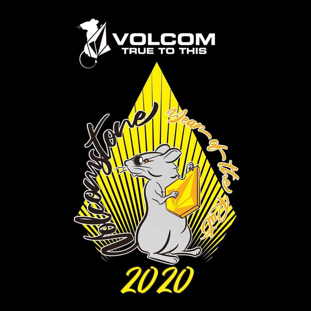 VolcomJapanさんのインスタグラム写真 - (VolcomJapanInstagram)「HAPPY NEW YEAR🇯🇵🎍 YEAR OF THE RAT 2020🐀🧀 #Volcom #VolcomJapan #TrueToThis #ボルコム」1月1日 0時05分 - volcomjapan