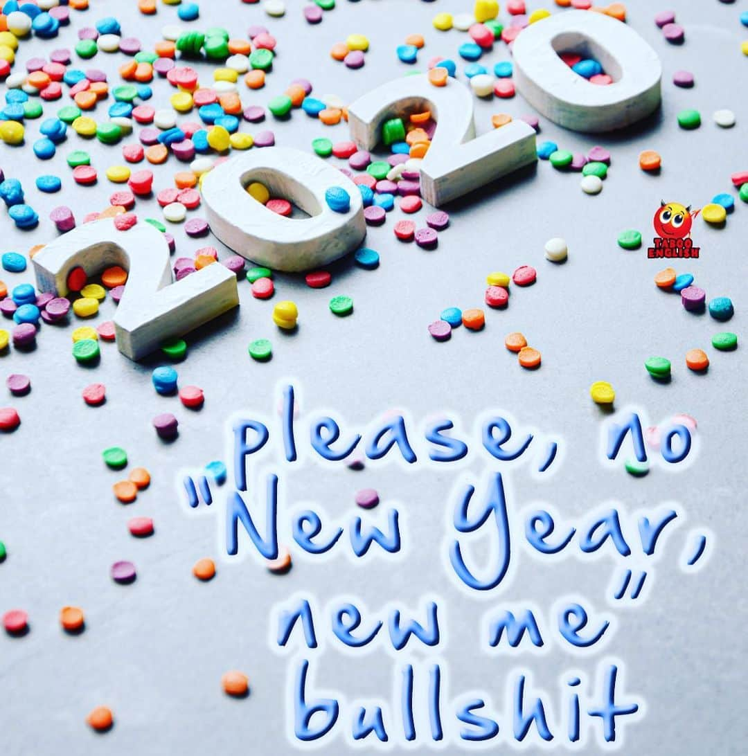 Taboo English®のインスタグラム：「Enjoy you being you this year, and fuck all that other bullshit. • • • • #tabooenglish #newyearnewme #bullshit #happynewyear #2020goals #loveyourself #motivation」