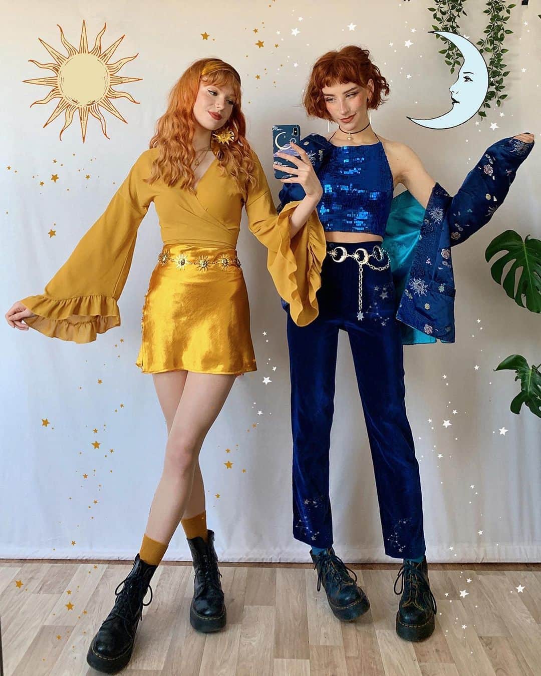 Instagramさんのインスタグラム写真 - (InstagramInstagram)「When #NewYearsEve means going out all night AND seeing the sun rise and shine. 🌚✨☀️⁣ ⁣ Sisters Liberty (@liberty.mai) and Mathilda Mai (@mathilda.mai) are ready to ring in the new year with looks inspired by the celestial sky. “Wear an outfit that's mind-blowingly out of this world,” the Maibee (@mai.bees) designers say. “Just make sure you can still dance in it.” #ThisWeekOnInstagram⁣ ⁣ Photo illustrations by @liberty.mai and @mathilda.mai」1月1日 2時32分 - instagram
